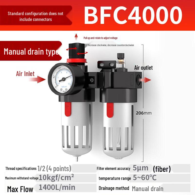 

Aokewen BFC4000 Air Compressor Oil-Water Separator