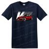 Camiseta Gráfica de Coche Rojo Modificado Camiseta Genial con Diseño de Coche de Carreras Ropa Regalo