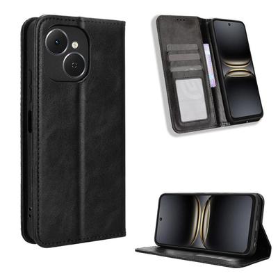 Flip Cases for Tecno Spark 40C PU Leather Full-Body Protection Shockproof Durable Retro Phone Case