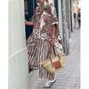 Spring And Summer Casual Ladder Lapel Trousers Short Sleeve Two-piece Set Comfortable And Fashionable Elegant Shirt Set