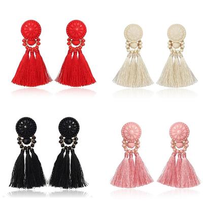 Colorful Long Earrings Long Tassel Ear Ring New Geometric Earrings Jewelry Accessories