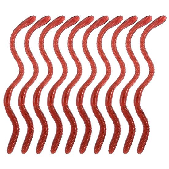10Pcs Lifelike Earthworm Worm Soft Stretchy Trick Toy Halloween Party Props