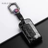 Abs Carbon Fiber Style Car Key Case Cover For Mitsubishi Xpander Outlander Asx Pajero Eclipse Cross Montero Keychain Accessories