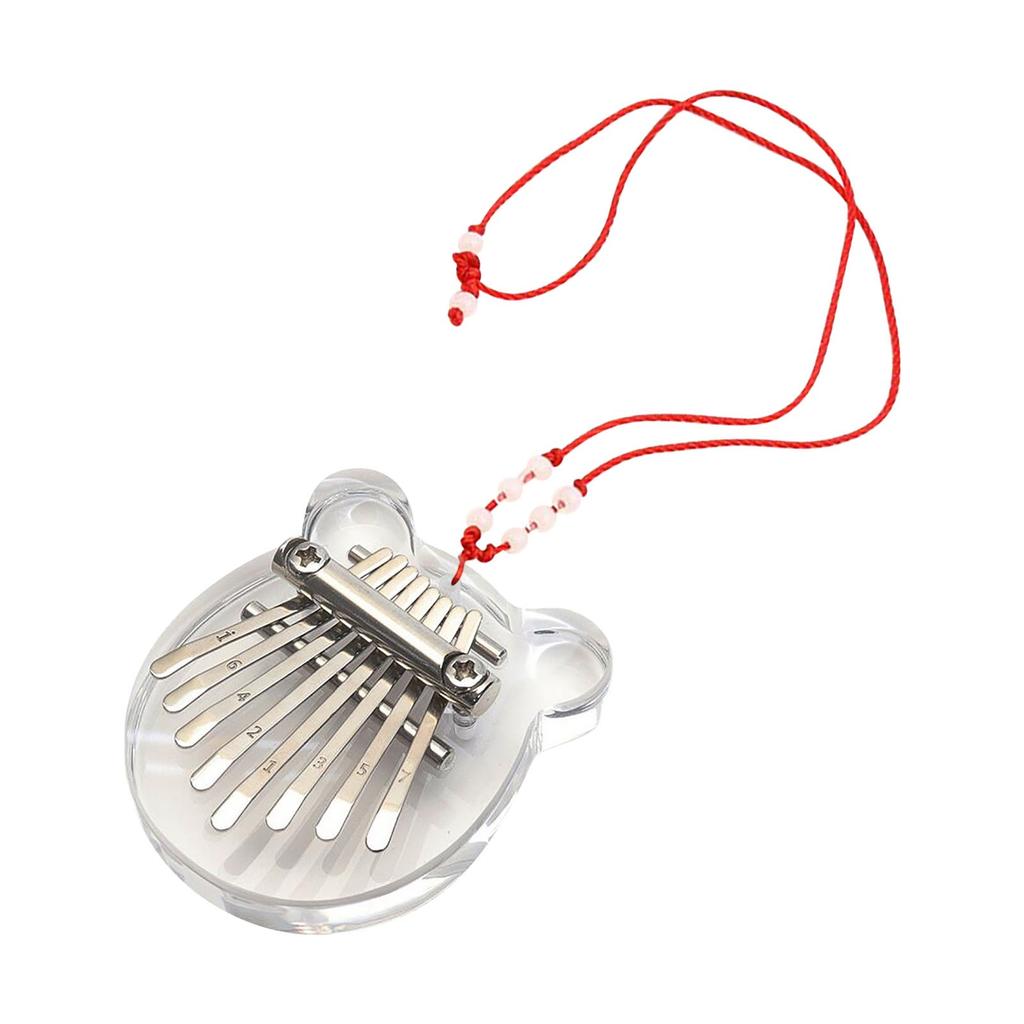 Mini Thumb Piano, 8 Key Mini Kalimba Finger Piano, Portable Kalimba Musical Thumb Piano With Lanyards, Thanksgiving Christmas Gifts For Family
