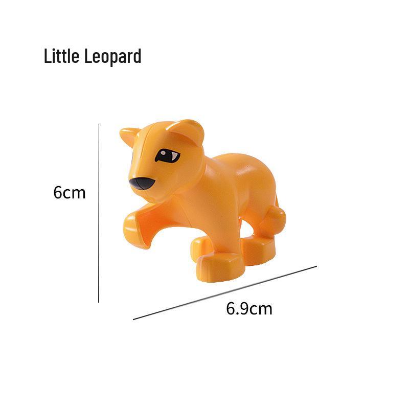 Compatible Large Bricks: Animal Accessories & Educational Building Blocks for Children - Ocean & Forest Themes