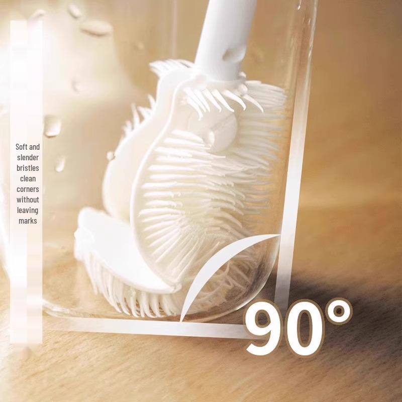 Long-Handled Silicone Brush for Cup, Baby Bottle, Blender & Thermos Cleaning