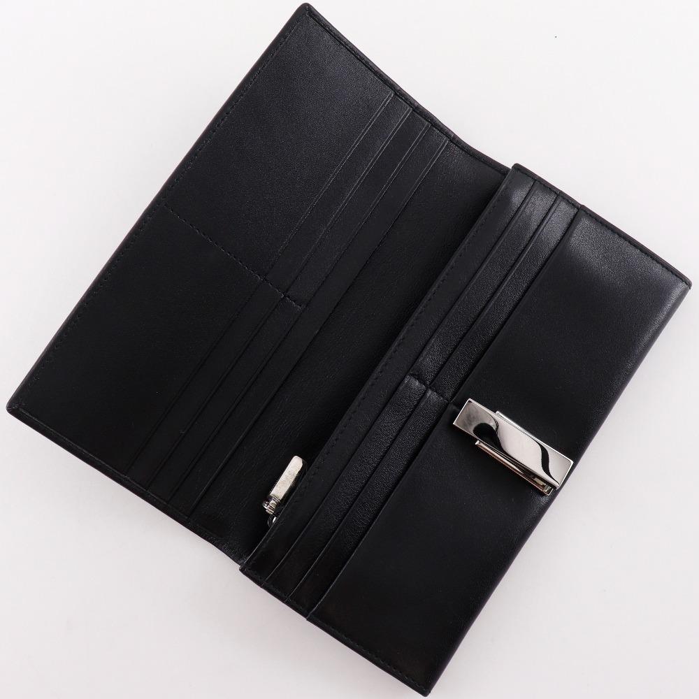 Salvatore Ferragamo Purse Black Calfskin Unisex Used