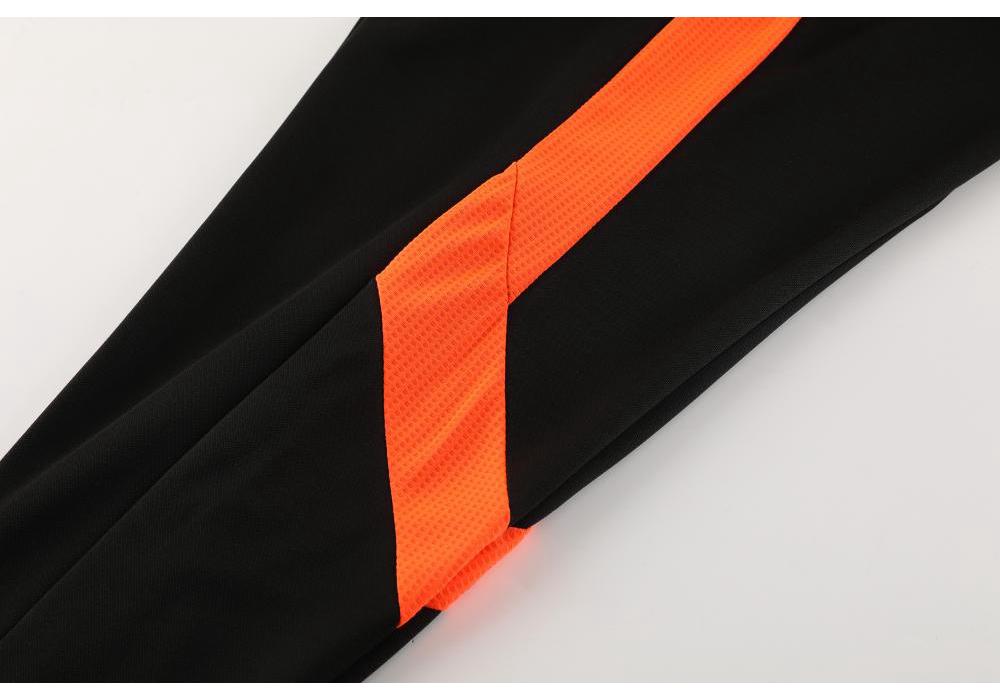 Unisex Long-Sleeve Football Jersey and Half-Zip Uniform Set for Children and Adults
