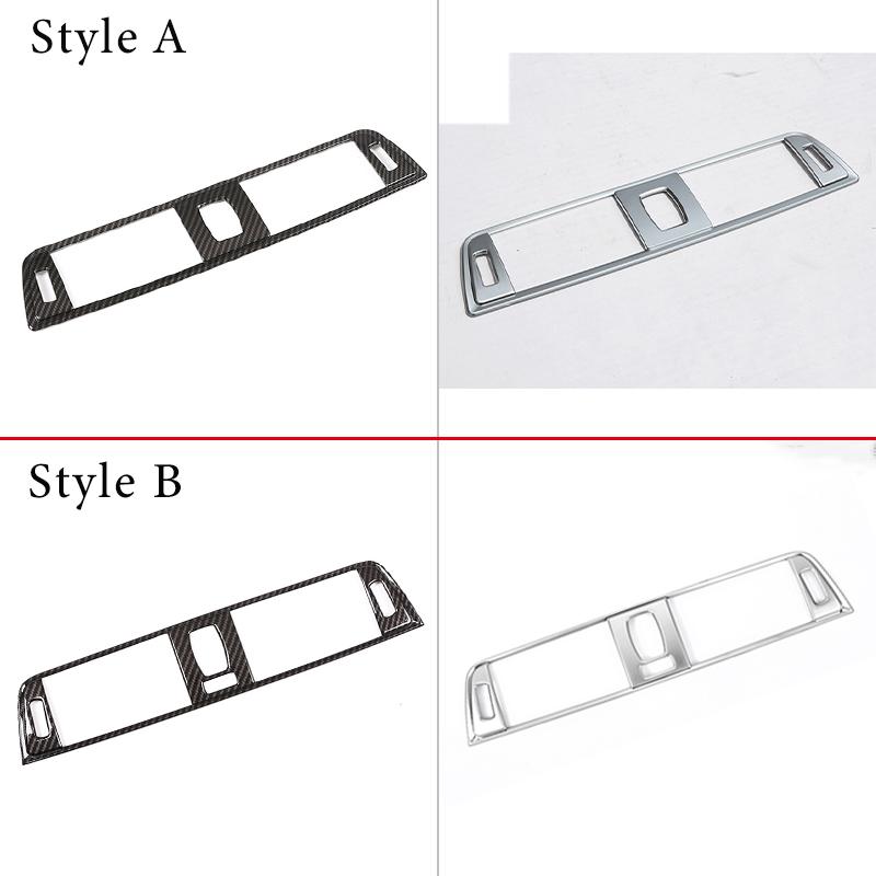 ABS Silver Bil Mittkonsol Luftkonditioneringsuttag Ram Skydd Dekorationsdekal För BMW 3 4 Serie F30 F31 F32 F33 F34 GT 2013-2019