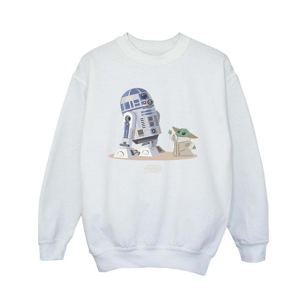 STAR WARS Jungen The Mandalorian R2D2 und Grogu Sweatshirt