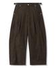 TRILLION Adjust Pigment Curved Cotton Pants_Black