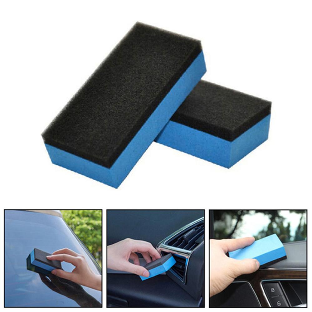 5Pcs Car Ceramic Coating Sponge Automobiles Glass Nano Wax Coat Applicator Pads Sponges For Auto Waxing Polishing