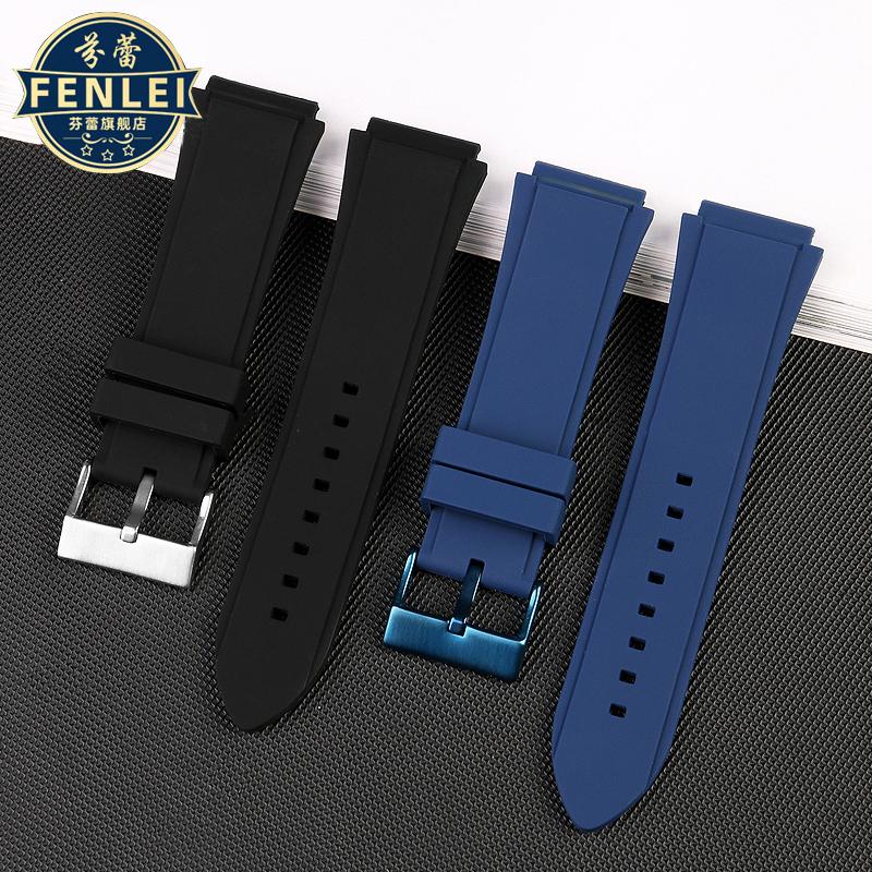 Für GUESS Uhrenarmband W0247G3 W0040G3 W0040G7 Serie Blau Herren 22mm Silikon-Uhrenarmband Sport Wasserdichtes Gummi-Armband
