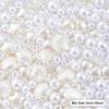 Mixed Size Acrylic Pearl Beads Round Tiny Craft Beads Loose Pearls for Jewelry Making DIY Craft Necklaces Bracelets 30g/pack