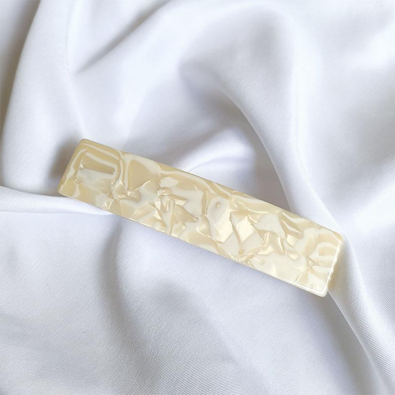 Koreanische Neue Florale Essigsäure Haarnadel Mode 10,5 cm Langer Streifen Federklemme Französische Pferdeschwanzklemme Haaraccessoires