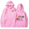 2023 Men's Astro Autumn Solid Color Fleece Hoodie with Trendy Letter Print