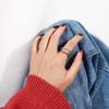 925 Sterling Silver Girls Women Finger Ring Adjustable Open Rings Party Accessories Fashion Jewelry