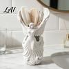 Desktop Organizer for Women 3D Printed Angel Wings Vase & Pen Holder Sculpture Office Supplies Storage Decor Multi‑Functional Dry Flower