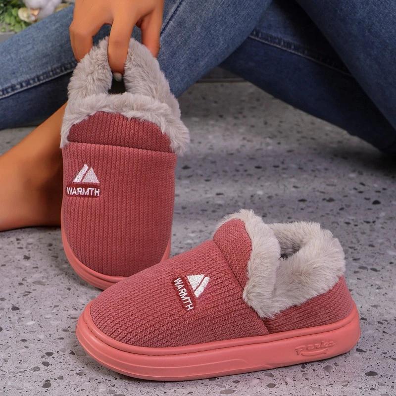 Fashion Vintage Fashion Women's Snow Warm Suede Warm Inner Plush Fashion Thick Bottom Women's Flat Bottom Boots Winter Platform Boots