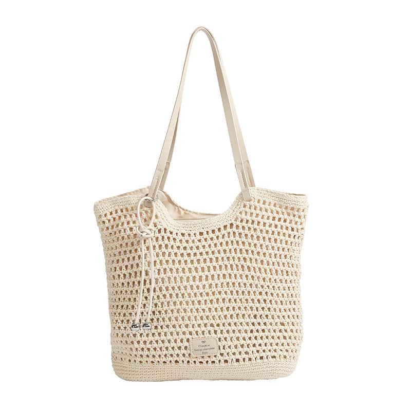 2025 spring and summer new women's bags beach holiday woven tote bags large capacity underarm shoulder bags