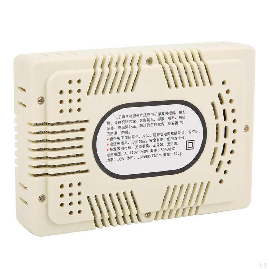 Electronic Regeneration Hygroscopic Card Dehumidifier High Performance Saving Space Durable 16W