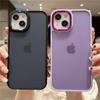 Candy Color Matte Camera Protection Phone Case For Iphone 14 13 12 11 Pro Max Xr Xs Max Shockproof Bumper Electroplated Cover