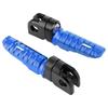 Yctze Pair of Front Foot Pegs Aluminum Alloy Pedals Fits Kawasaki Ninja Z125PRO Z250 / SL Z400Z900 (Blue)