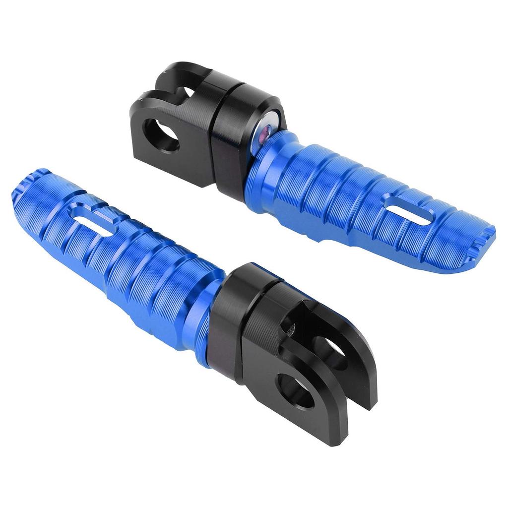 Yctze Pair of Front Foot Pegs Aluminum Alloy Pedals Fits Kawasaki Ninja Z125PRO Z250 / SL Z400Z900 (Blue)