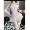 Porno Hochzeit Braut Kostüm Cosplay Uniform Damen Sexy Dessous Durchsichtig Exotische Kostüme Nachthemden Erwachsenen Rollenspiel