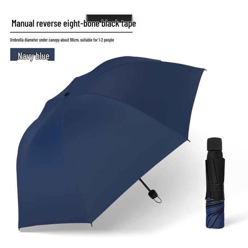 Jingyoujia Manual Three-Fold 8-Rib Sun/Rain Umbrella