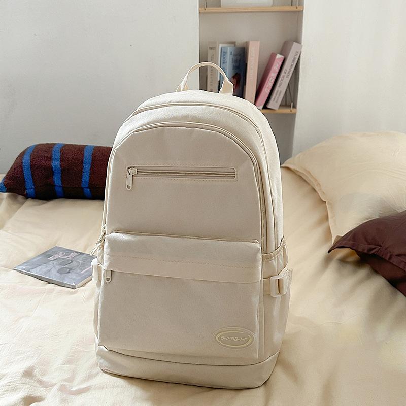 New Japanese school bag ins niche versatile simple large-capacity backpack junior high school student casual computer backpack