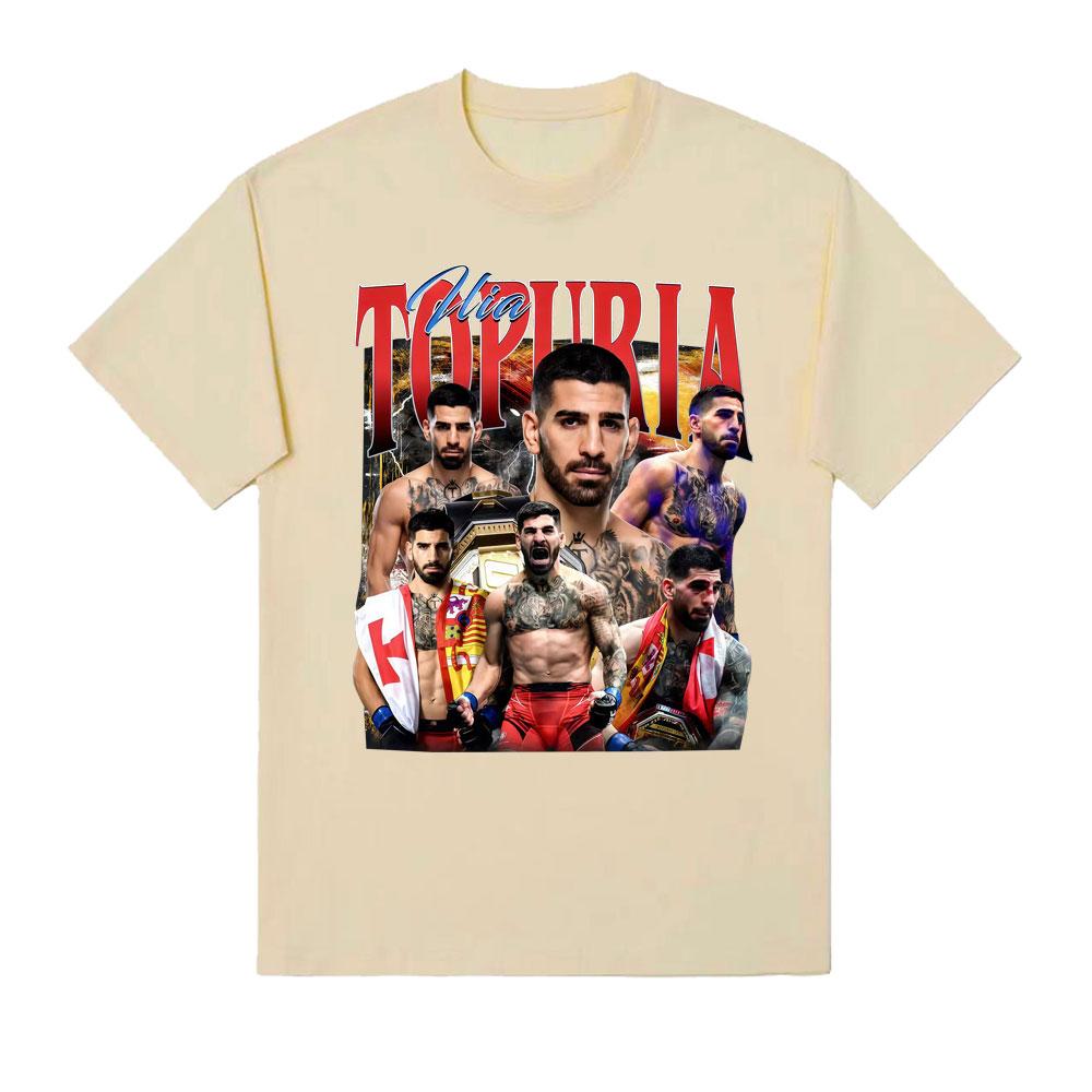 Vintage Ilia Topuria El Matador Merch Tshirts Unisexs Clothing Fashion Gothic Oversized T Shirt Unisex Cotton Short Sleeve Tees