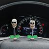 Rocking Skull Car Pendant Decoration Auto Interior Center Console Decoration Accessories Halloween Cartoon Creative Gift