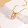Necklace Does Not Fade Women's Summer Bow Love New Temperament Exquisite Necklace Fashion Design High Sense Necklace