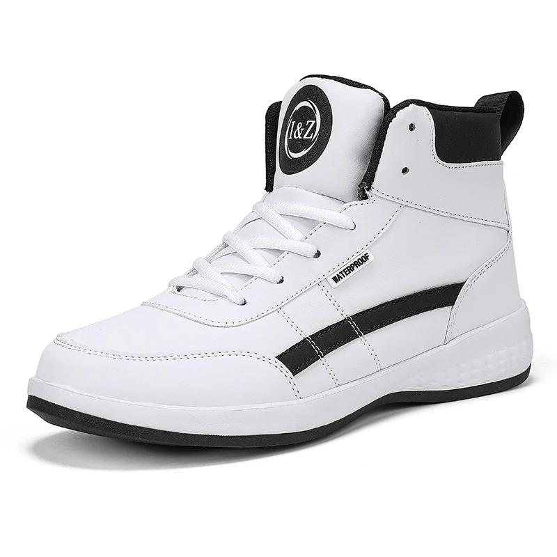 New Large Size Men's Casual Sports Shoes Fashion Light Thick Sole High Top Men's Shoes Net Face Increase Men's Sneakers