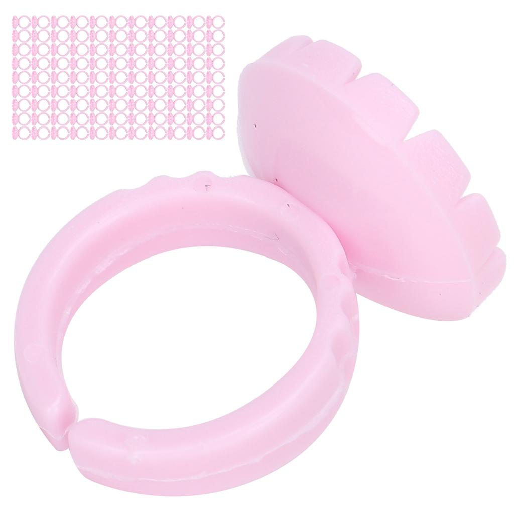100pcs Disposable Eyelash Glue Ring Cup Eyelash Extension Glue Holder Accessory