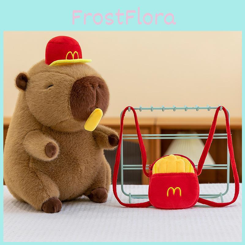 Backpack Capybara Wallace Plush Toy Cartoon Stuffed Animal Doll Decorations