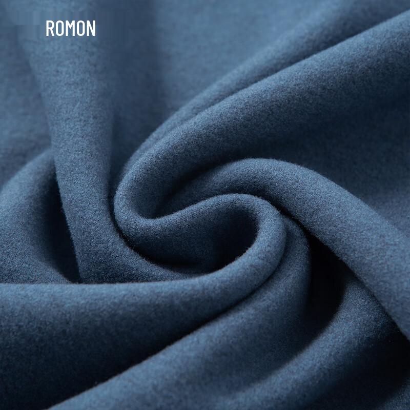 Romon Men's Fleece-Lined Wool Blend Long-Sleeve Base Layer T-Shirt