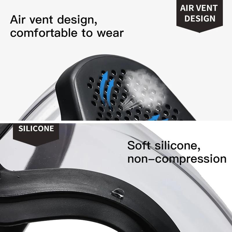 Transparent Protection Face Cover Work Safety Protection Mask Motorcycle Bicycle Cycling Dusting Mask Household Kitchen Tools