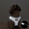 Aiminto Denim Dog Harness Leash Highly Breathable Mesh Reflective Material On Harness Chest For Small Dogs and Leash Set Size Chest Size & Set,