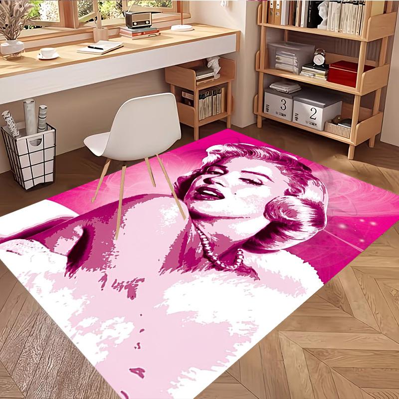 Marilyn Monroe Print Vloerkleed, Wasbaar Vloerkleed, Voor Entree Slaapzaal Wasruimte Kantoor Studeerkamer, Woondecoratie Verjaardag Kerstcadeau