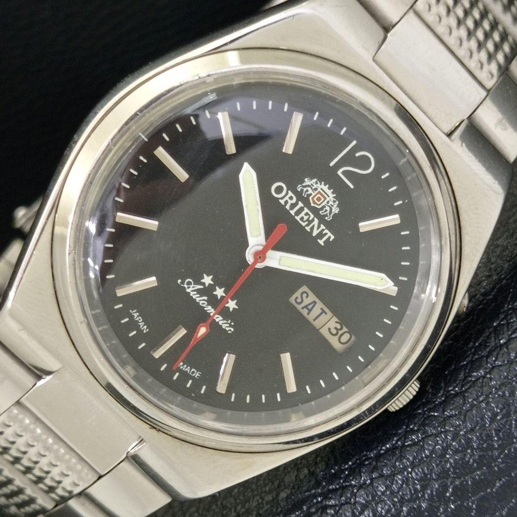 

ВИНТАЖНЫЕ МУЖСКИЕ ЧАСЫ ORIENT AUTOMATIC 46943 ЯПОНИЯ С ЧЕРНЫМ ЦИФЕРБЛАТОМ a500360-2 R151b-a500360
