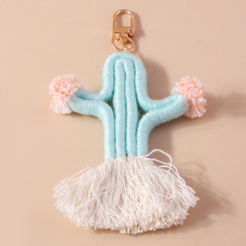 Chaveiro Arco-Íris Fofo Feito à Mão Bola Macia e Fofa Pingentes para Chaveiro para Mulheres Meninas Decoração de Bolsa de Mão Joias Artesanais DIY Presente