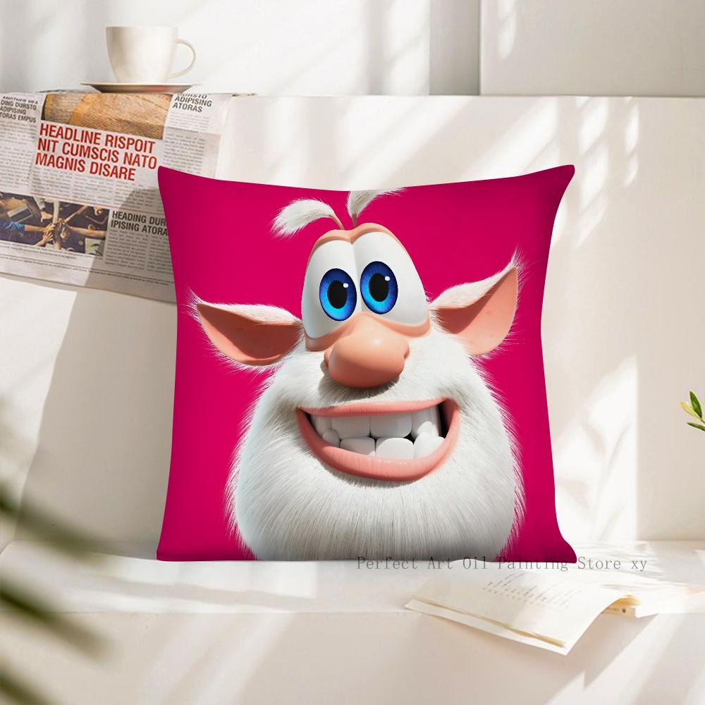 Cartoon Booba Pillow Case Square Pillow Cushion Cover Bedroom Sofa Room Decoration Casual Pillow Cover