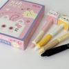 Kawai Stationery Cube Paipai Changing Face Kitten Fun Decompression Creative Press Pen 0.5 Quick Drying Gel Pen Office Lovely