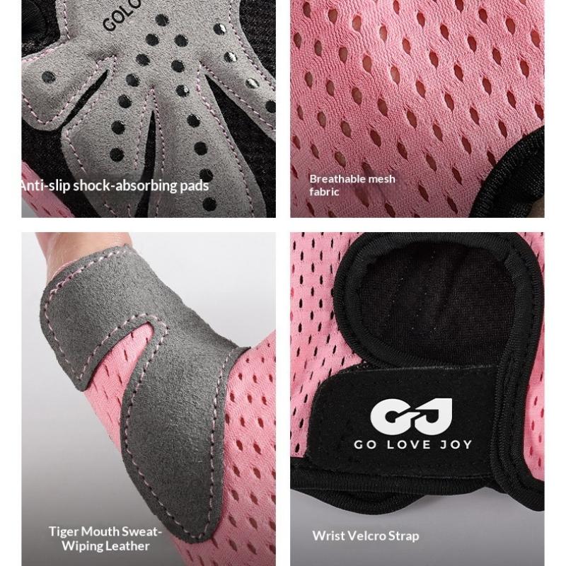 1Pair Gym Gloves Fitness Weight Lifting Body Building Training Sports Gloves Workout Half Finger Hand Protector For Men Women