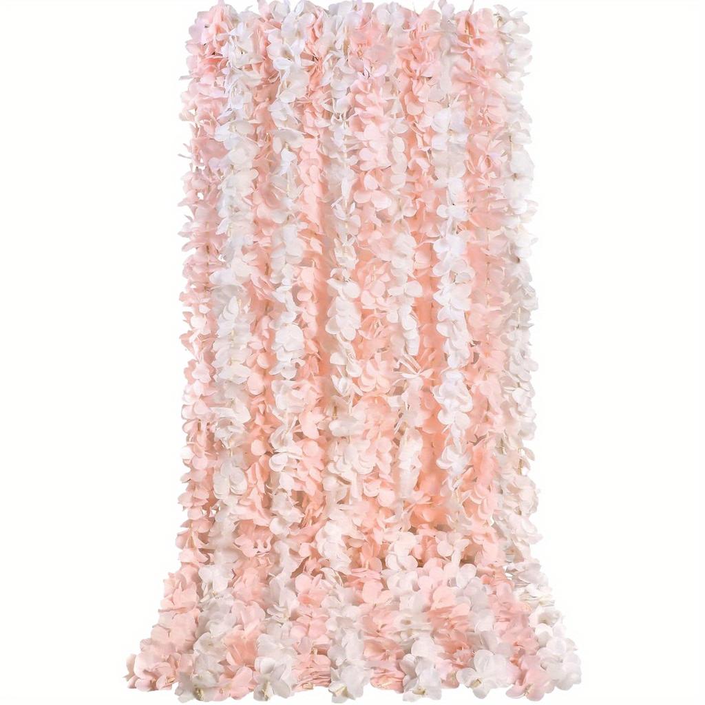 5Pcs Simulated Orchid String Wedding Ceiling Flower Rattan, for Outdoor Patio Garden Living Room Wall Hanging Decoratio