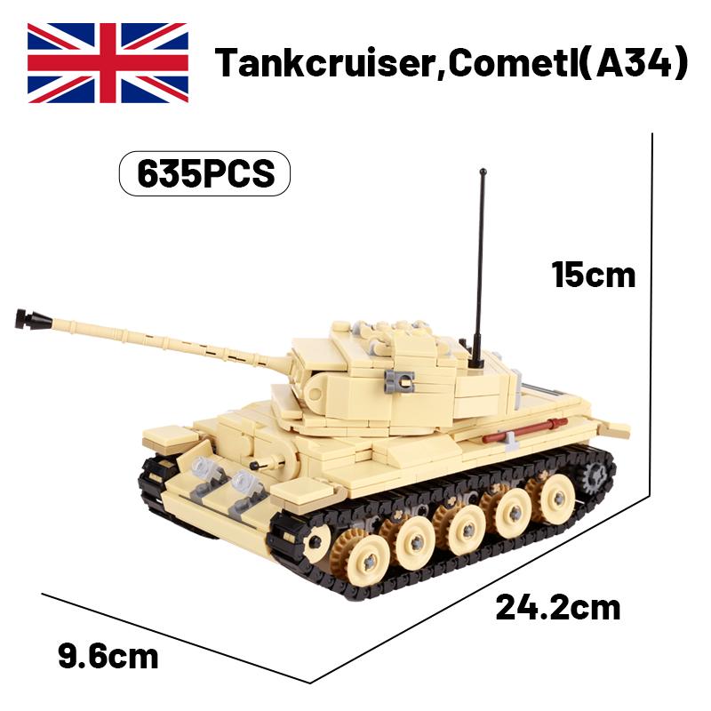 WW2 Militar Africa de Nord Serie Camion Cisternă Blocuri de Construcție German Britanic Figurine Soldat Vehicul Armată Tun Armă Cărămizi Jucărie