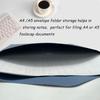 10pcs A4 Kraft Paper Envelopes Portfolio Foolscap File Folders Document Folder with String Fastener Closure Wallet Pockets File Bags Storage Pouch