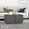 Day and Night - Day and Night Solid Gray Pine Wood Coffee Table 80x50x40 Cm